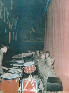 1966: Bells of Rhymny behind the Den's red velvet curtain