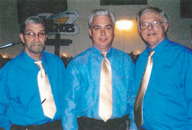 Current Blue Echoes (L to R) Larry Palmiter, Craig Benham, Roger Benham