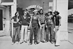 E Street Band (L to R) G. Tallent, D. Federici, C. Clemons, B. Springsteen, M. Weinberg, S. Van Zandt, R. Bittan