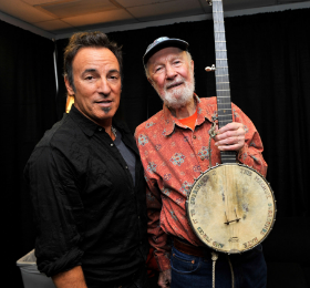 Bruce and Pete Seeger