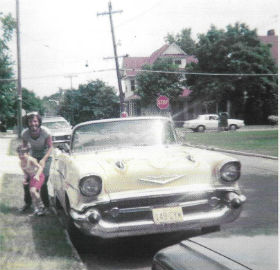 Bruce with his first car