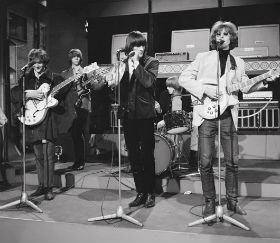 The Byrds on stage