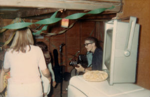 John Willerton at a classmate's party