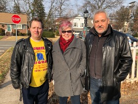 Tony Oetjen, Pam Nardella, and Dr. J 