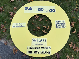 The Pa-Go-Go label is 4 feet in diameter