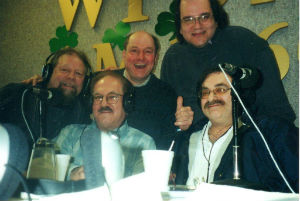 Joey Day & The Dares at WPON (L to R) Joey Cyers, Omar Tame, Crazy Al Schmitz, Larry Matthews, Stan Topij