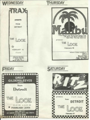 New York gigs 1981