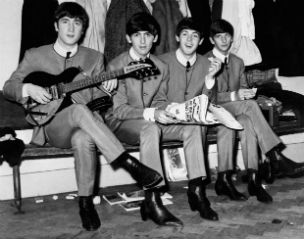 Fab Four Fashion: collarless jackets, long hair, tight slacks, and Beatle boots