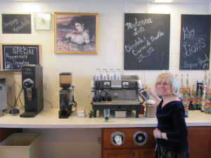 Marianna Mularz prepares a Madonna Latte at Gypsies