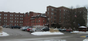 The Bradley House at 100 15th Street is the former site of Mercy Hospital