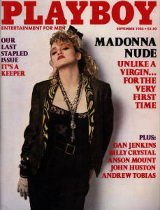 Madonna's 1985 Playboy cover