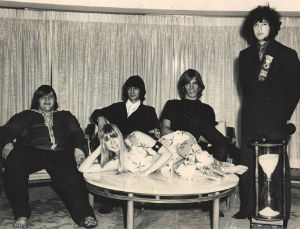 At the Gerstacker home in Midland (L-R) Meat Loaf, Susie Kaine, Rick Bozzo, Bill Hodges, Pete Woodman