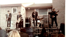 Butler, Markum, Krzyminski, Frasier, and Zonjic performing at Sherwood Forest