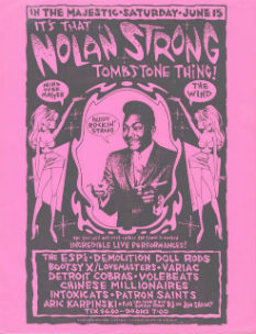 Flyer for the Nolan Strong memorial concert