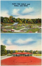 RollAir PuttTee Golf postcard no numbersJPG