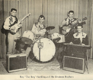 Hockley (2nd from R) with Westeen Brothers.