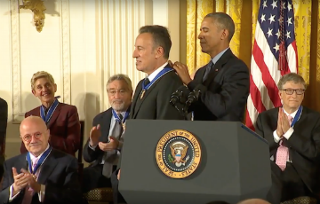 Presented the Medal of Freedom by President Obama