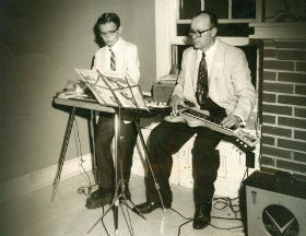 Steve, at 10, with father Selby Hunter