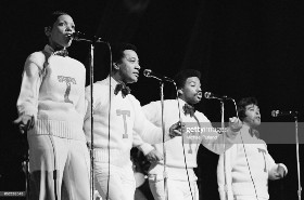 Teenagers 1981 (L to R) Pearl McKinnon, Jimmy Merchant, Eric Ward, Herman Santiago