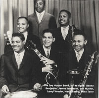 (Top) Joe Hunter (2nd row) James Jamerson, Hank Cosby (Bottom row) Benny Benjamin, Larry Veeder, Mike Terry