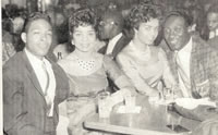 (L to R) Marvin Gaye, Anna Gordy, Gwen Gordy, Harvey Fuqua