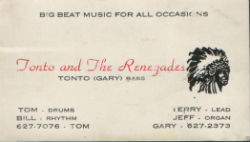 Band business card